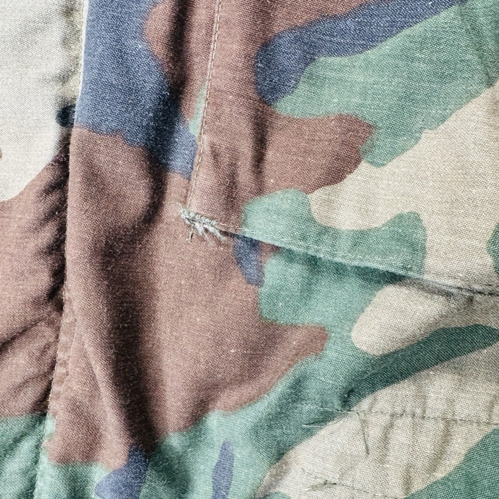 VTG Army M65 Field Jacket Mens Small Short Woodland Cold Weather FORSCOM Patch - Picture 8 of 12
